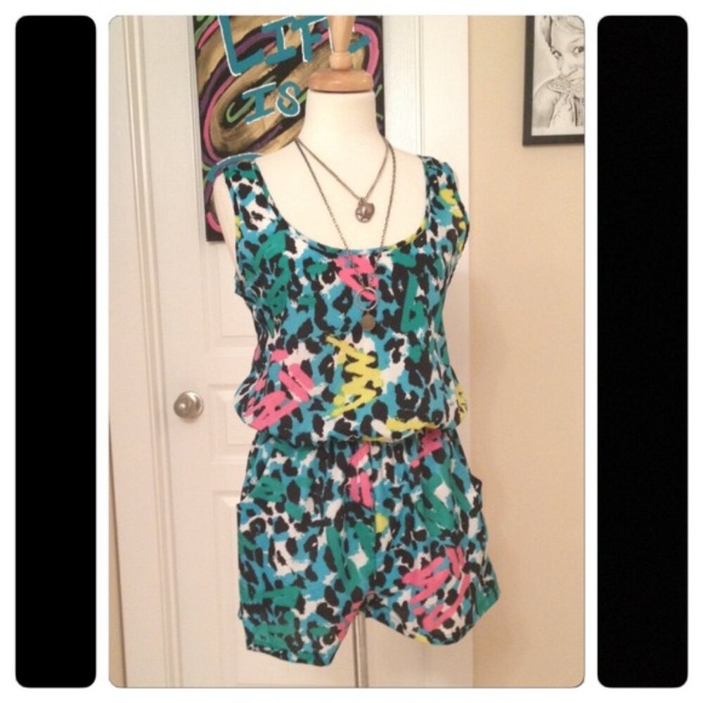 SOLD Xtaren Graffiti Romper